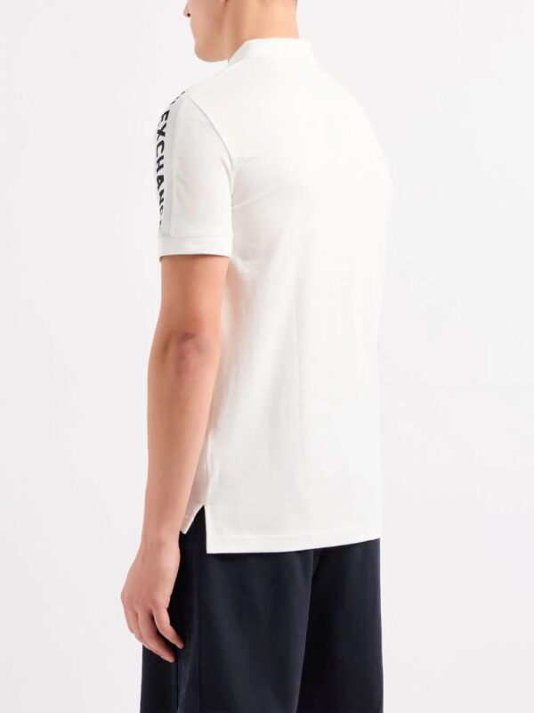 Armani Exchange  logo-print cotton polo shirt - Image 3