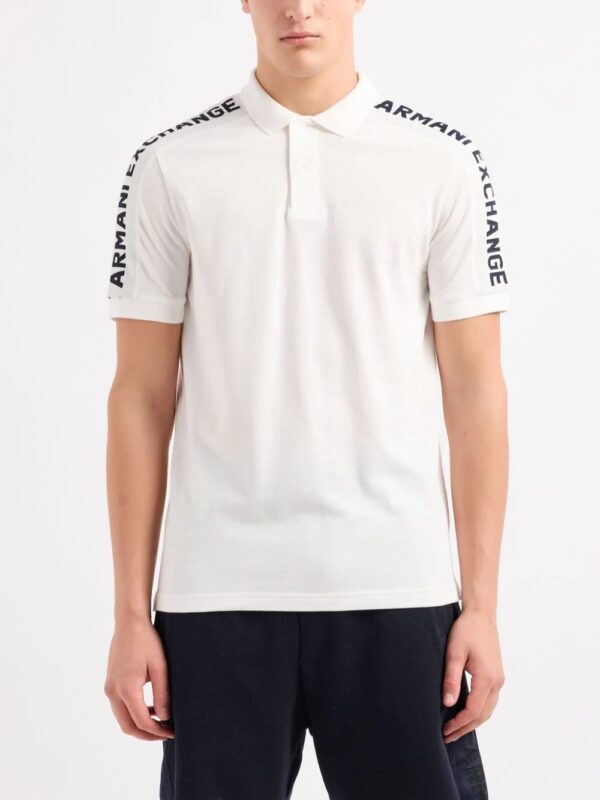 Armani Exchange  logo-print cotton polo shirt - Image 2