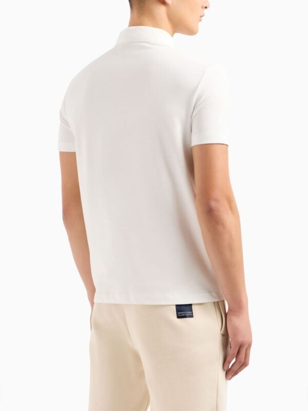 Armani Exchange logo-appliqué polo shirt - Image 3