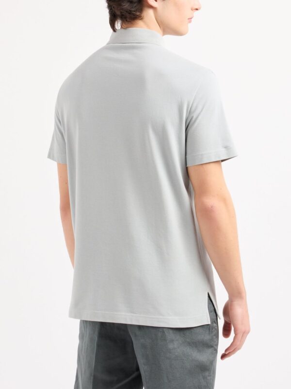 Armani Exchange raised-logo cotton polo shirt - Image 3