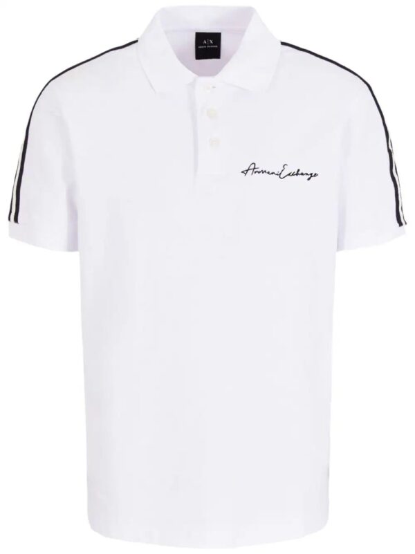 Armani Exchange  logo-embroidered polo shirt