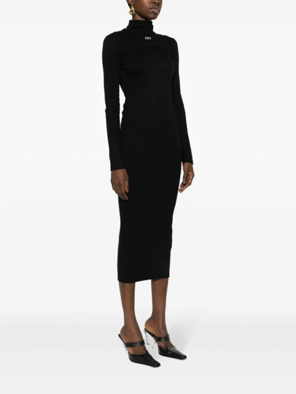 Off-White  Off Stamp Rib Round dress - Image 3