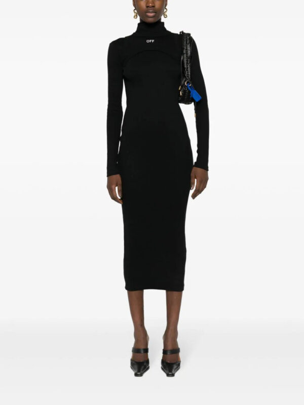 Off-White  Off Stamp Rib Round dress - Image 2