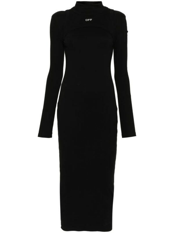 Off-White  Off Stamp Rib Round dress