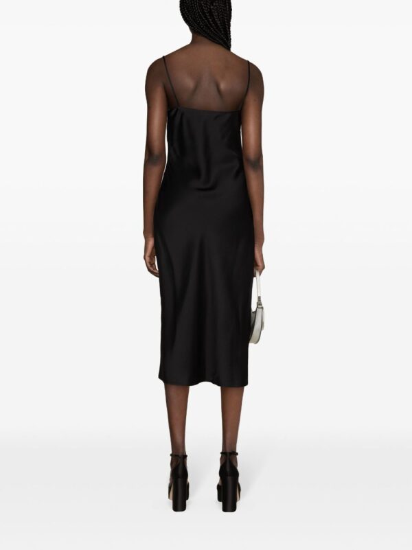 Versace Barocco-lace satin midi dress - Image 4