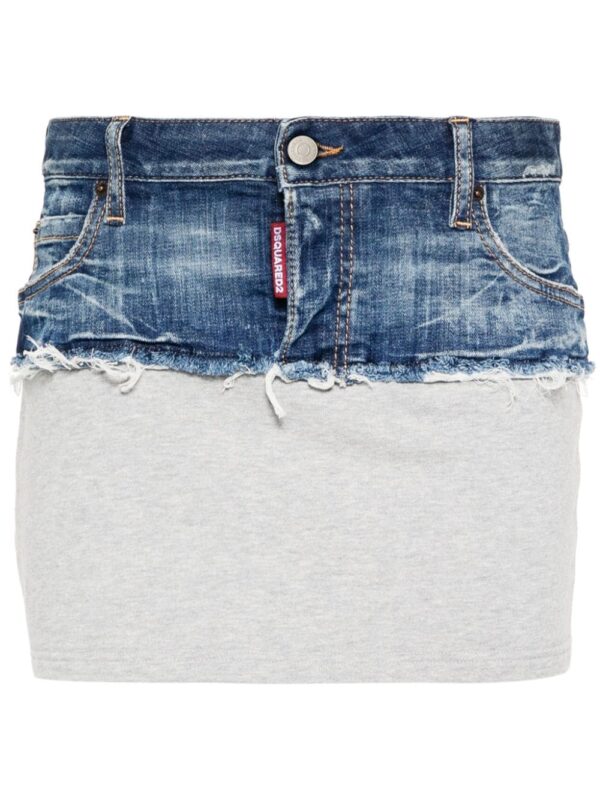 DSQUARED2  panelled denim miniskirt