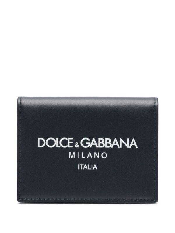 Dolce & Gabbana logo-print leather wallet