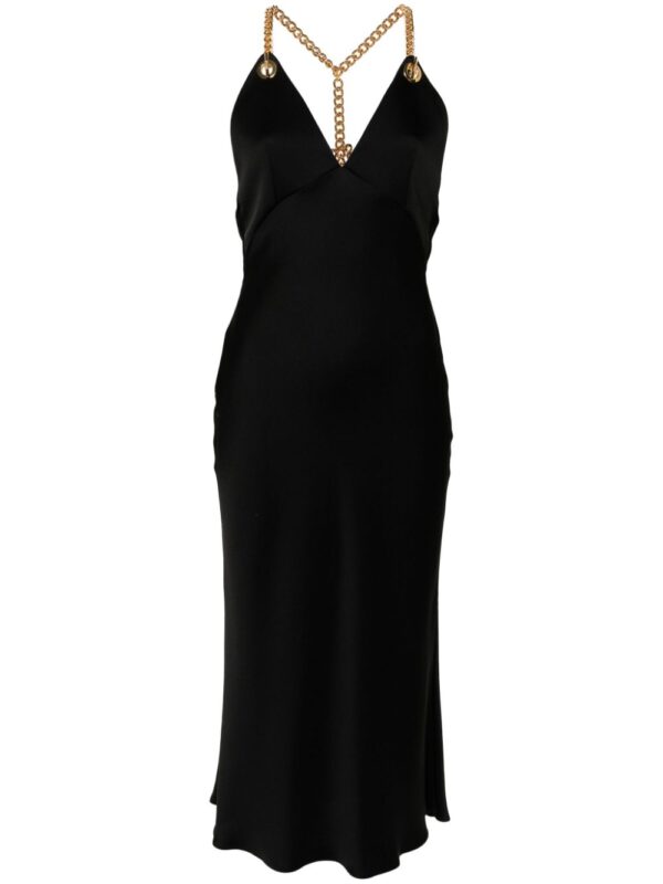 Moschino chain-link detailed midi dress