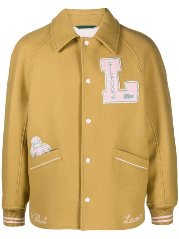 Lacoste  x Le Fleur logo-patches varsity jacket