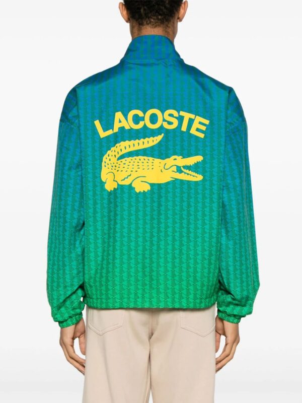 Lacoste  monogram-print ombré sportsuit jacket - Image 4