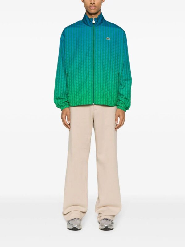 Lacoste  monogram-print ombré sportsuit jacket - Image 2