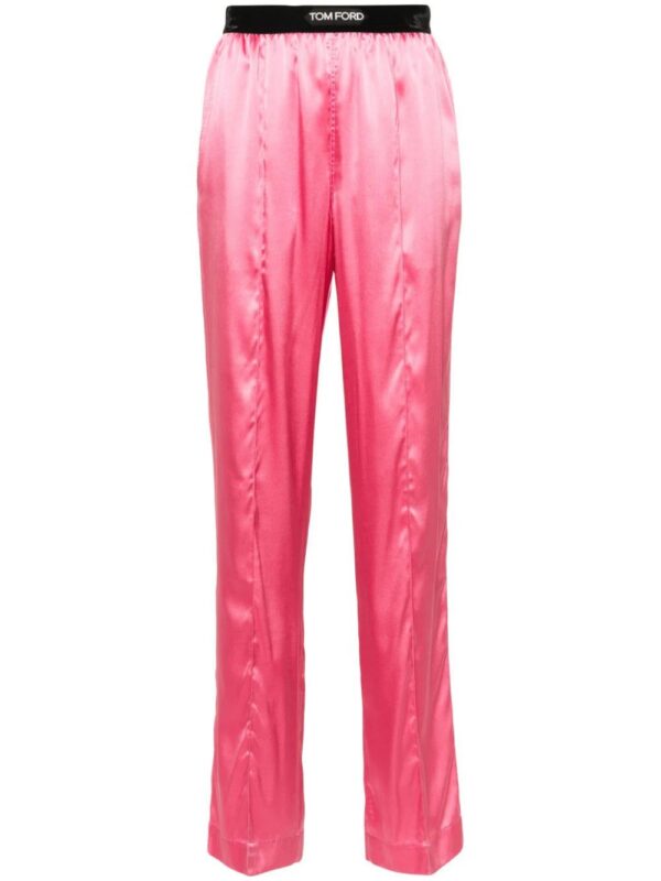 TOM FORD  straight-leg silk trousers