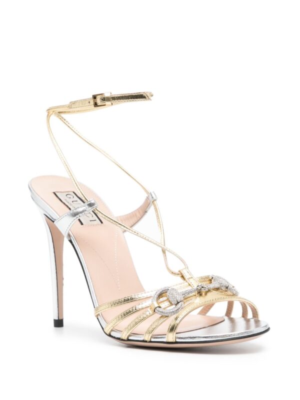 Gucci  110mm Horsebit leather sandals - Image 2