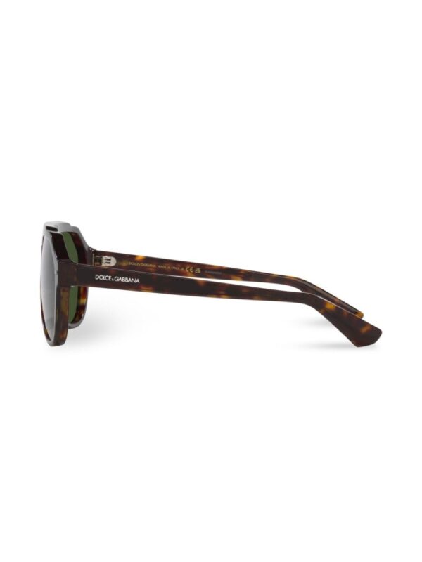 Dolce & Gabbana Eyewear Lusso Sartoriale pilot-frame sunglasses - Image 3