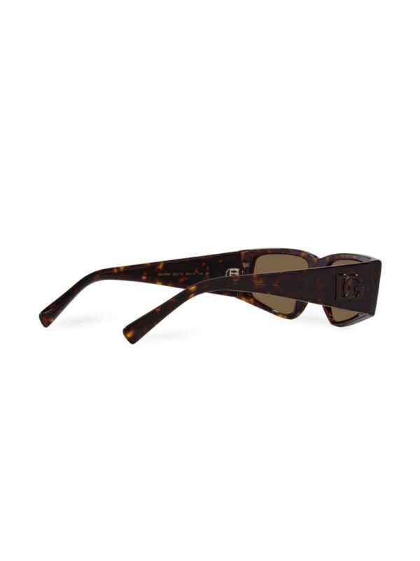 Dolce & Gabbana Eyewear tortoiseshell-effect rectangle-frame sunglasses - Image 4