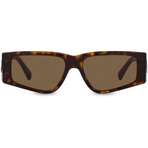 Dolce & Gabbana Eyewear tortoiseshell-effect rectangle-frame sunglasses