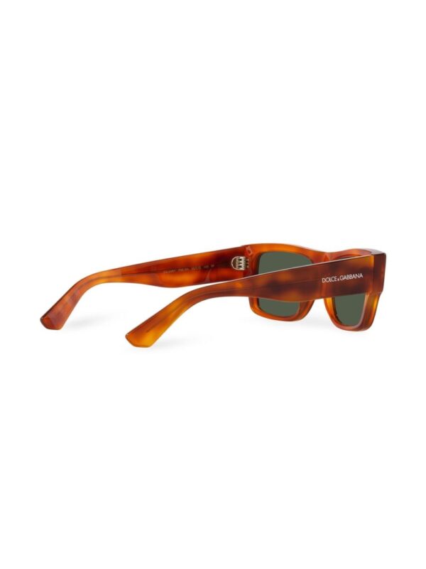 Dolce & Gabbana Eyewear tortoiseshell-effect rectangle-frame sunglasses - Image 4