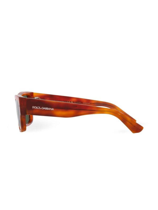 Dolce & Gabbana Eyewear tortoiseshell-effect rectangle-frame sunglasses - Image 3
