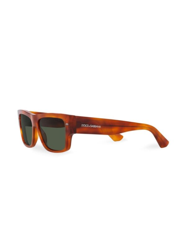 Dolce & Gabbana Eyewear tortoiseshell-effect rectangle-frame sunglasses - Image 2