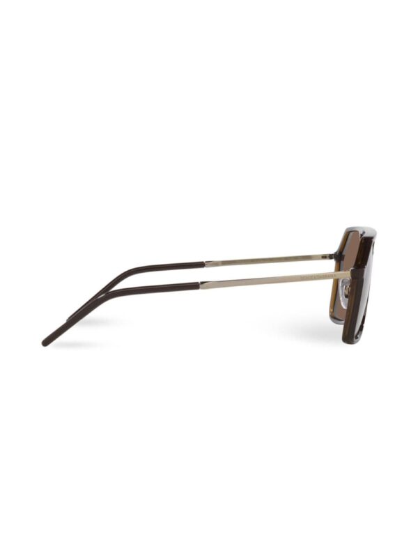 Dolce & Gabbana Eyewear logo-engraved oversize-frame sunglasses - Image 5
