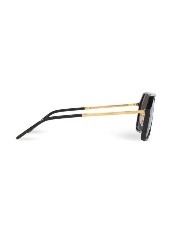 Dolce & Gabbana Eyewear logo-engraved oversize-frame sunglasses - Image 5