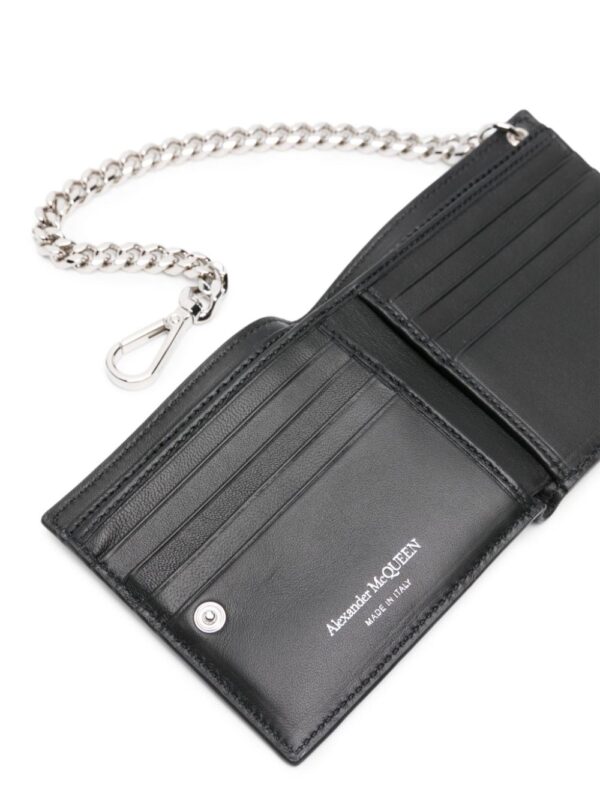 Alexander McQueen graffiti-print leather wallet - Image 3