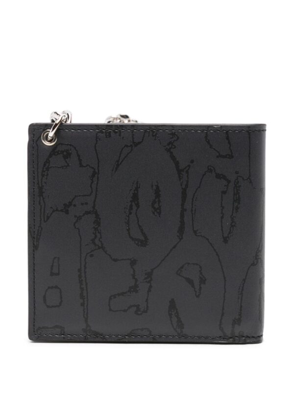 Alexander McQueen graffiti-print leather wallet - Image 2