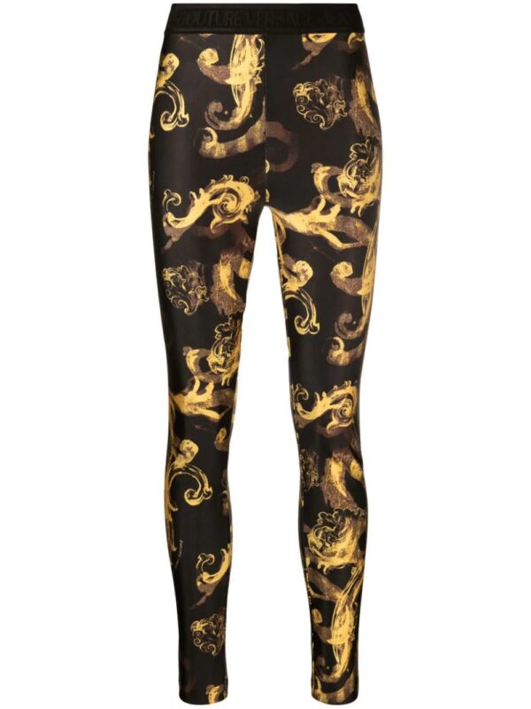 Versace Jeans Couture  baroque-print elasticated leggings