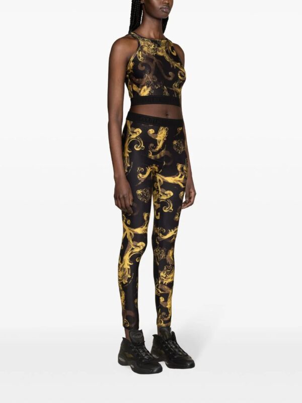 Versace Jeans Couture  baroque-print elasticated leggings - Image 3