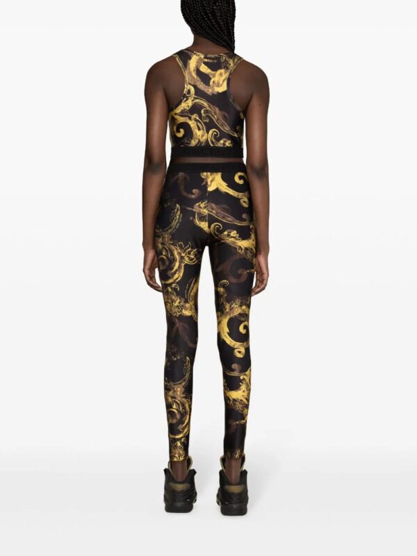 Versace Jeans Couture  baroque-print elasticated leggings - Image 2