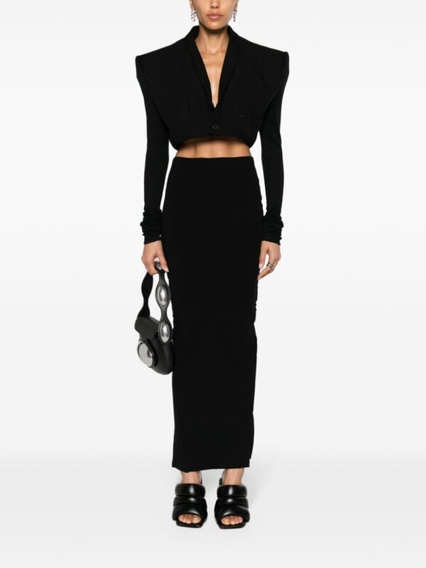 Rick Owens  Cobra Micro Tatlin cropped blazer jacket - Image 2