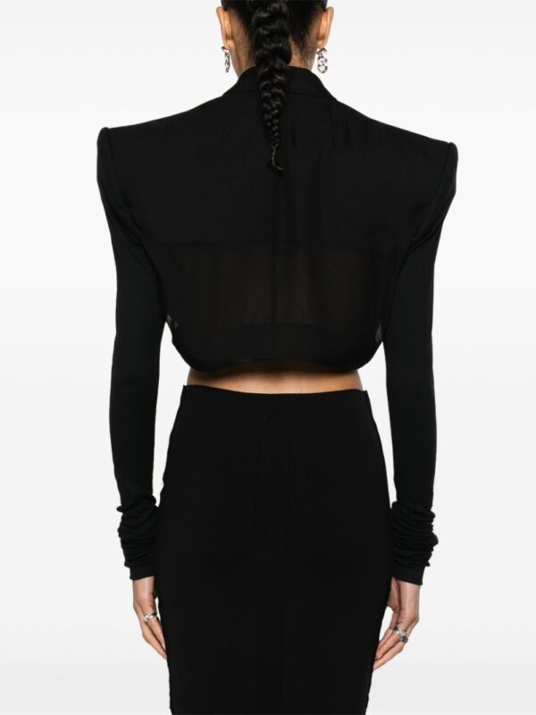 Rick Owens  Cobra Micro Tatlin cropped blazer jacket - Image 3