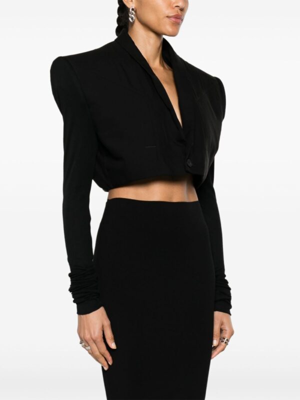 Rick Owens  Cobra Micro Tatlin cropped blazer - Image 3