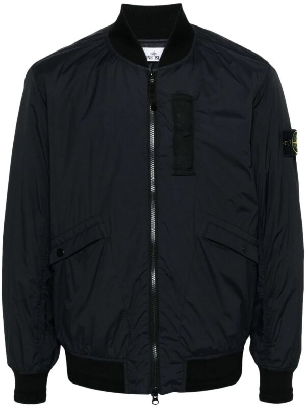 Stone Island  Compass-patch zipped bomber jacket