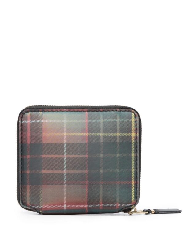 Comme Des Garçons lenticular-effect tartan wallet - Image 2
