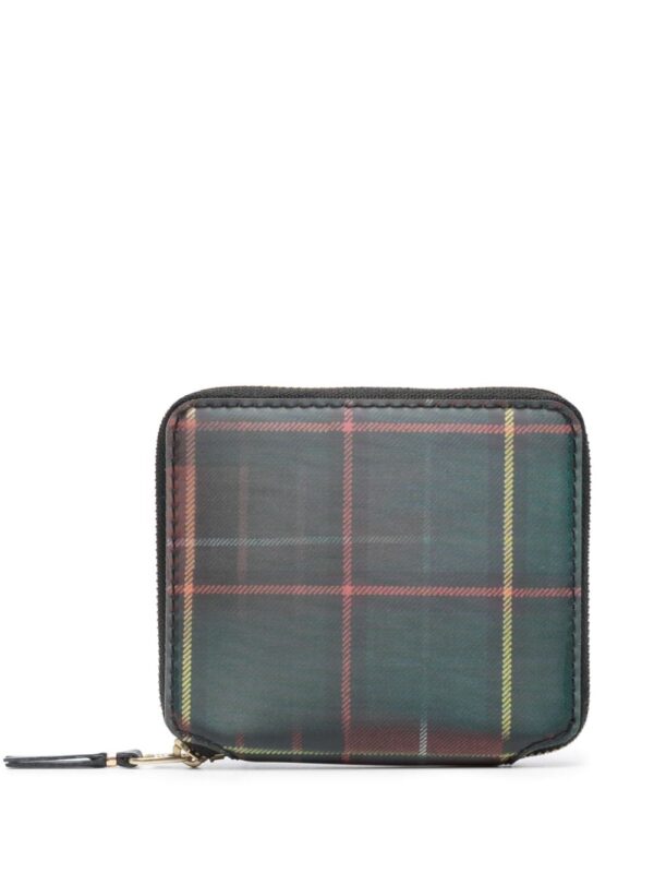 Comme Des Garçons lenticular-effect tartan wallet