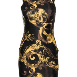 Versace Jeans Couture Watercolour Couture-print midi dress