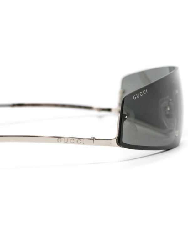 Gucci Eyewear half-rimless mask-frame sunglasses - Image 3