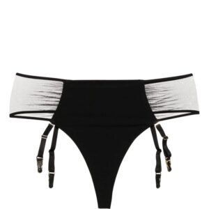 Maison Close  suspender-straps sheer-panels thong
