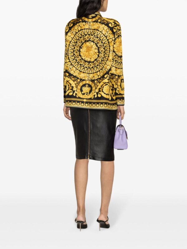 Versace  Heritage Barocco-print silk shirt - Image 4