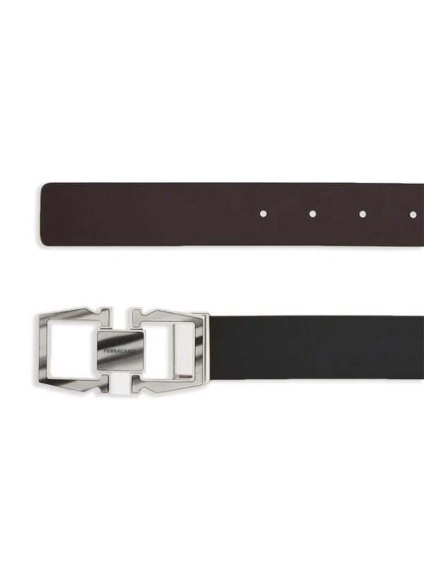Ferragamo  Reversible and adjustable Gancini belt - Image 2