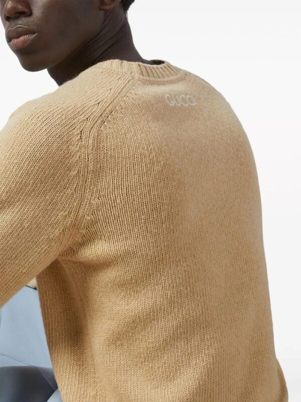 Gucci  logo-embroidered wool Jumper - Image 4