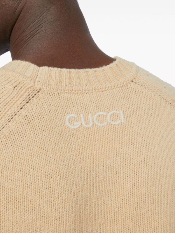 Gucci  logo-embroidered wool Jumper - Image 2