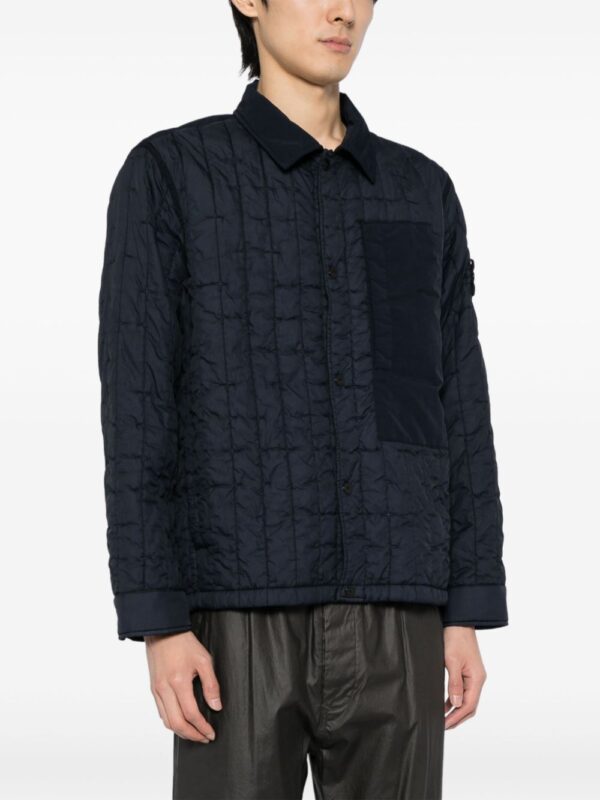 Stone Island  Compass-appliqué quilted jacket - Image 3