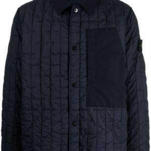 Stone Island  Compass-appliqué quilted jacket