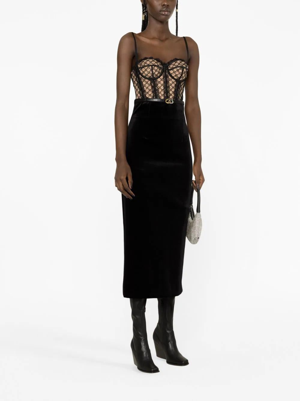 Gucci GG Net corset top - Image 3