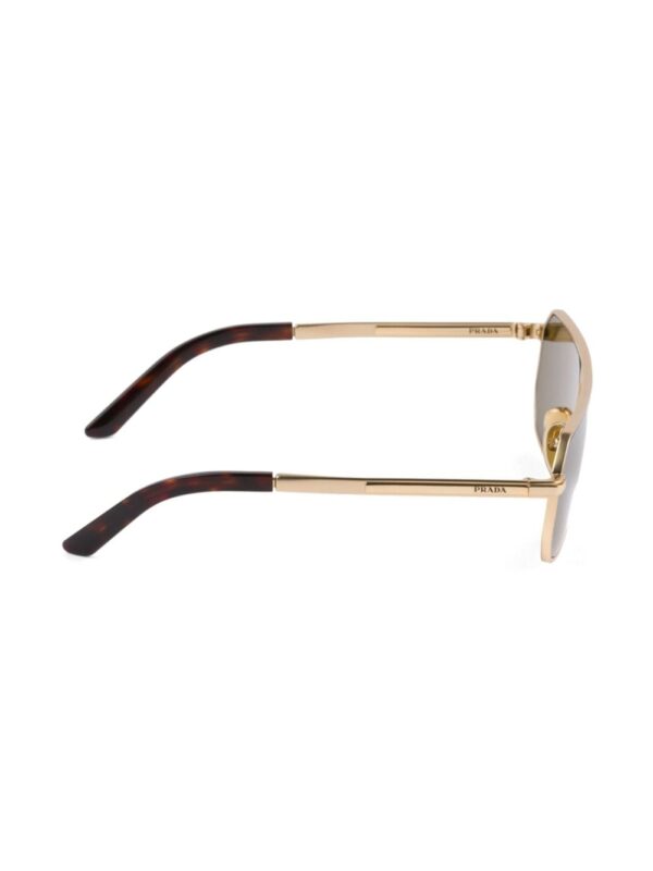 Prada Eyewear logo-plaque pilot-frame sunglasses - Image 3