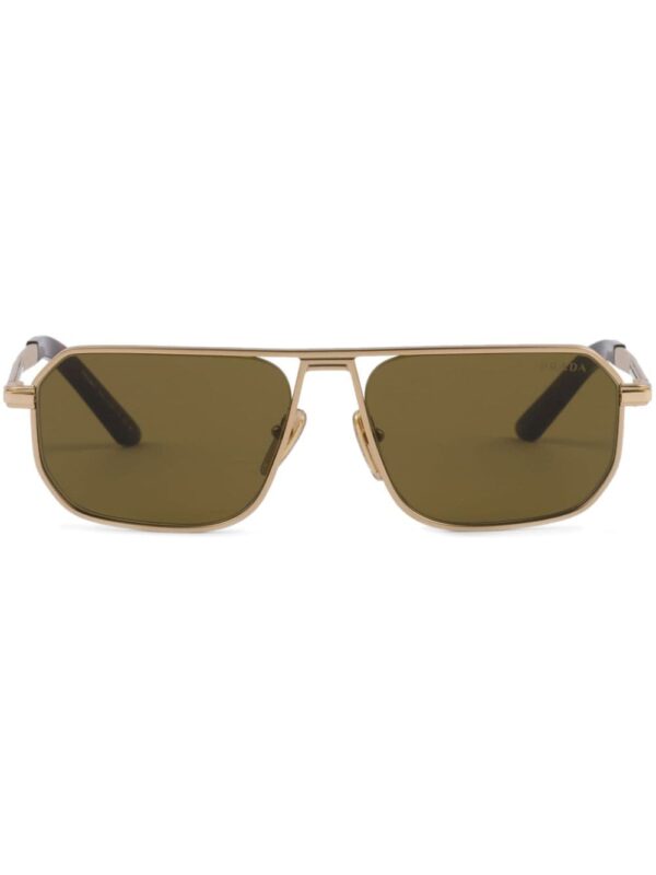 Prada Eyewear logo-plaque pilot-frame sunglasses