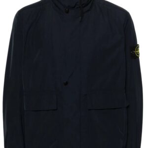 Stone Island  Compass-badge concealed-hood jacket