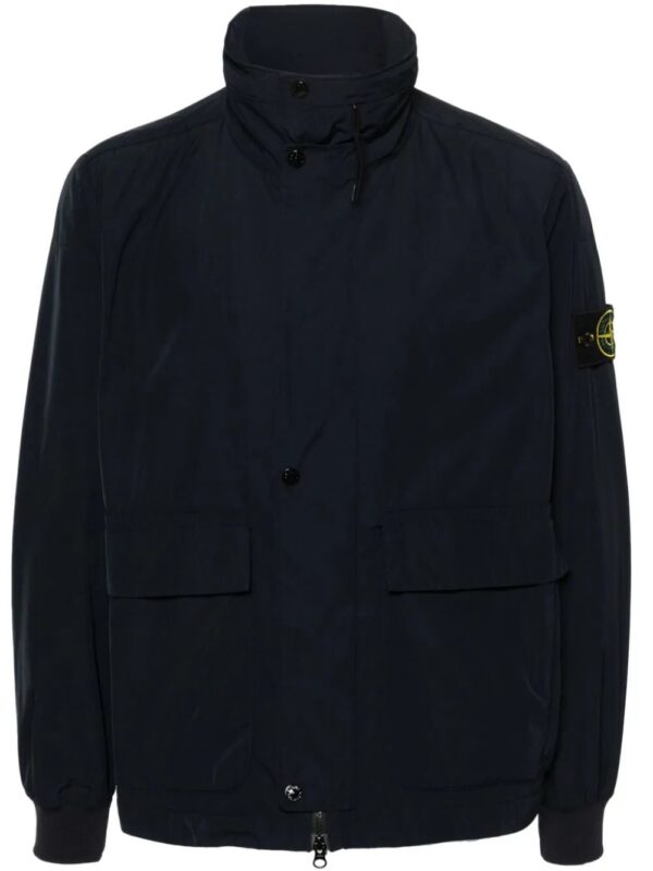 Stone Island  Compass-badge concealed-hood jacket